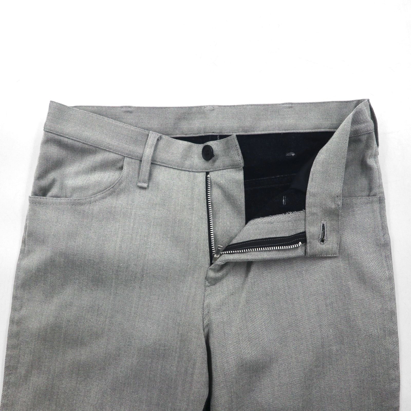 Y's (Yohji Yamamoto) Two-Tone Wool Jogger Pants with Ribbed Hems, Size Small, YP-P05-104, Made in Japan