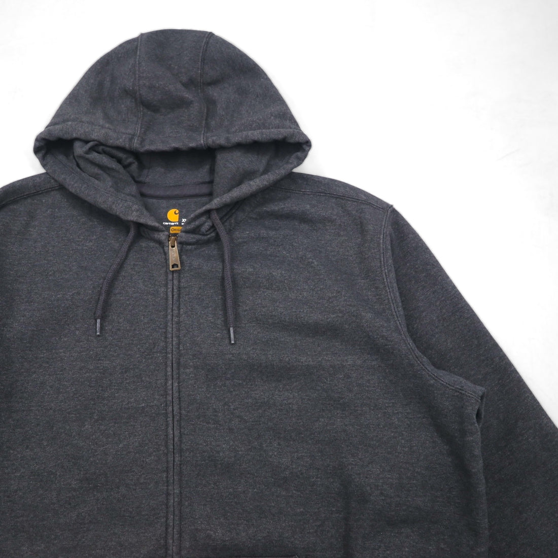 Carhartt Rain Defender Paxton Heavyweight Hooded Zip-Front Sweatshirt, XL, Gray, Fleece-Lined, 100614