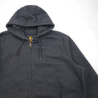 Carhartt Rain Defender Paxton Heavyweight Hooded Zip-Front Sweatshirt, XL, Gray, Fleece-Lined, 100614
