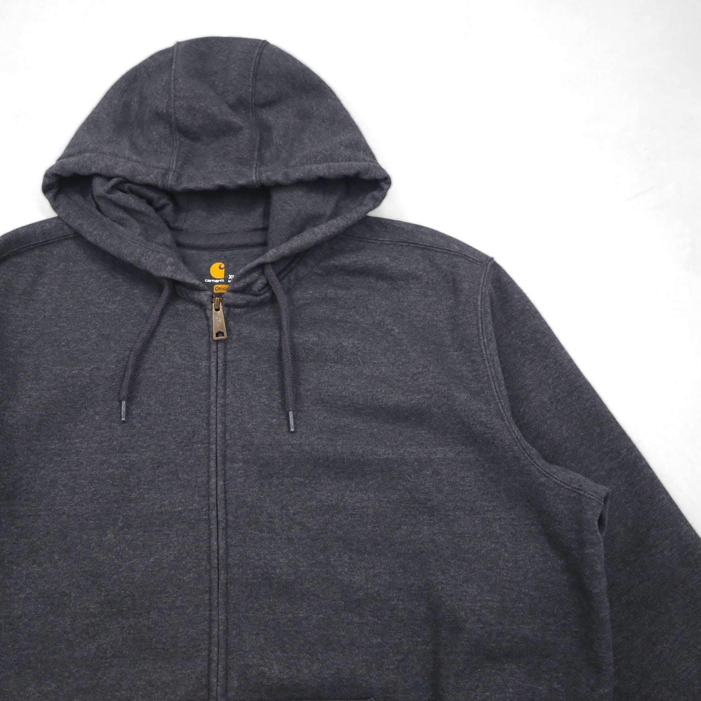 Carhartt Rain Defender Paxton Heavyweight Hooded Zip-Front Sweatshirt, XL, Gray, Fleece-Lined, 100614