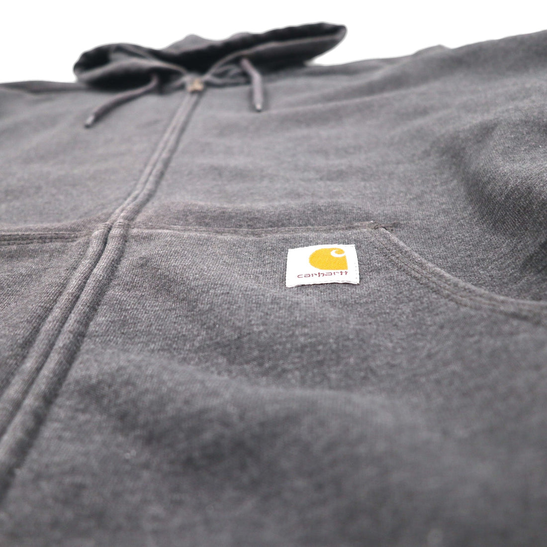 Carhartt Rain Defender Paxton Heavyweight Hooded Zip-Front Sweatshirt, XL, Gray, Fleece-Lined, 100614
