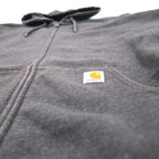 Carhartt Rain Defender Paxton Heavyweight Hooded Zip-Front Sweatshirt, XL, Gray, Fleece-Lined, 100614