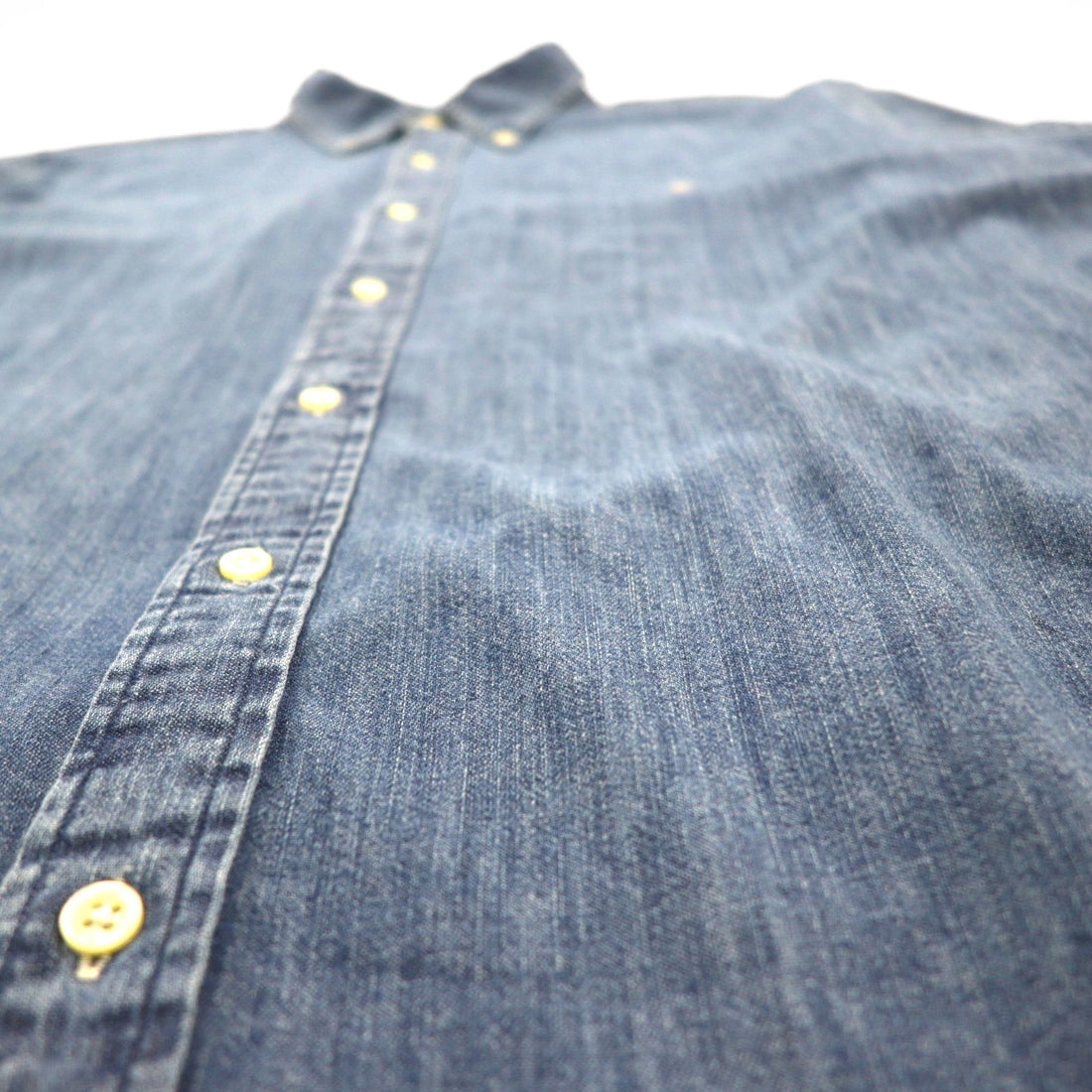 Ralph Lauren denim button-down shirt, size 2XL, classic fit, indigo with small pony embroidery