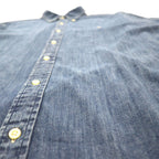 Ralph Lauren denim button-down shirt, size 2XL, classic fit, indigo with small pony embroidery
