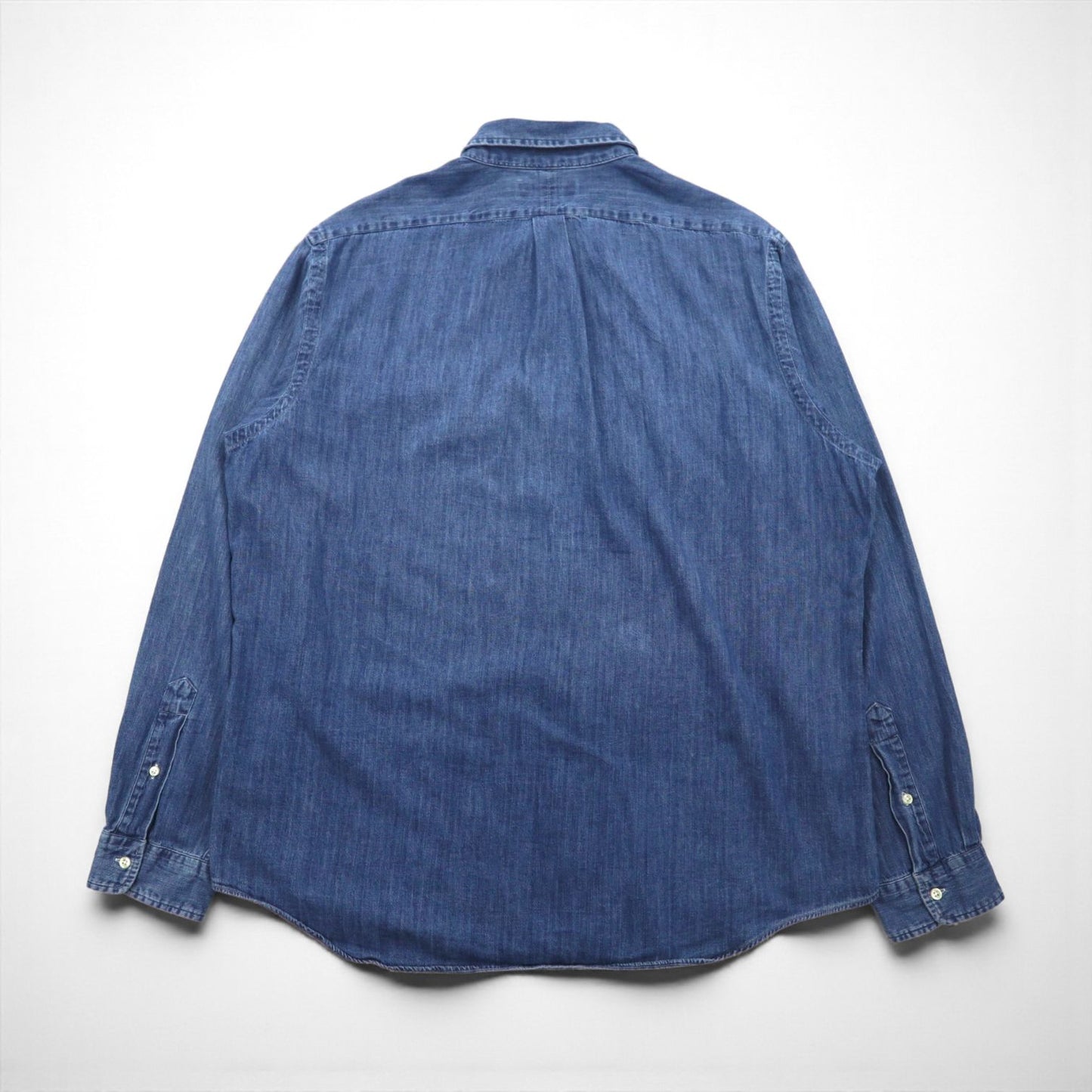 Ralph Lauren デニム ボタンダウン シャツ 2XL CLASSIC FIT インディゴ スモールポニー刺繡