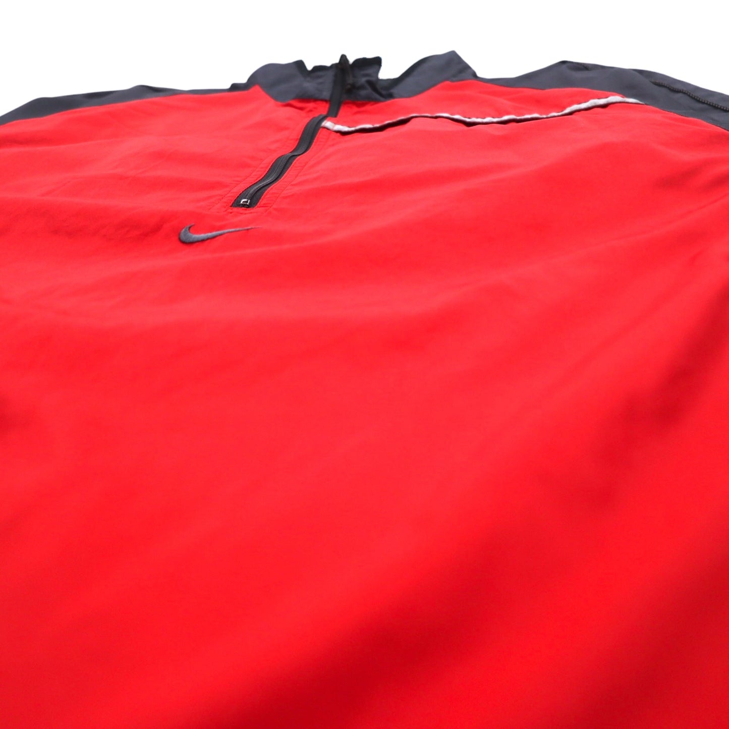 NIKE 00s ​​Half-Zip Nylon Jacket Jersey L Red Polyester Drawcord