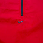 NIKE 00s ​​Half-Zip Nylon Jacket Jersey L Red Polyester Drawcord