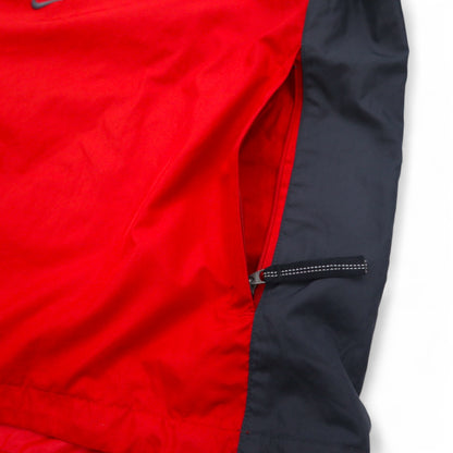 NIKE 00s ​​Half-Zip Nylon Jacket Jersey L Red Polyester Drawcord