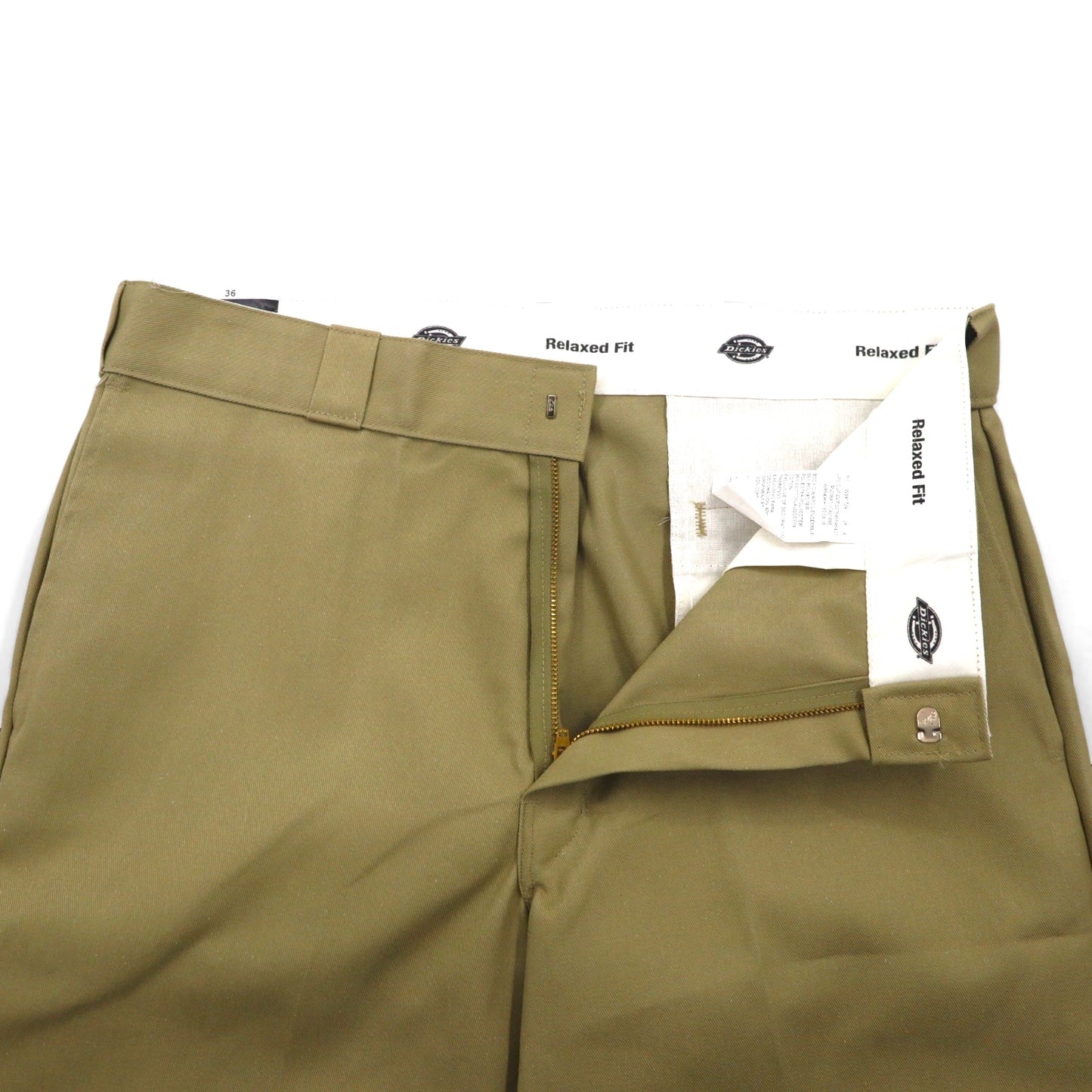 Dickies リラックスフィット RELAXED FIT T/Cツイル ショート ワークパンツ ハーフパンツ L ベージュ WR640 未使用品