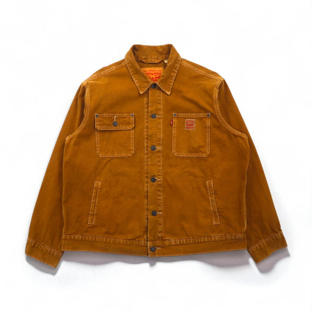 Levi's Duck Work Trucker Jacket, Sunrise, Brown, Size L, A4820-0004