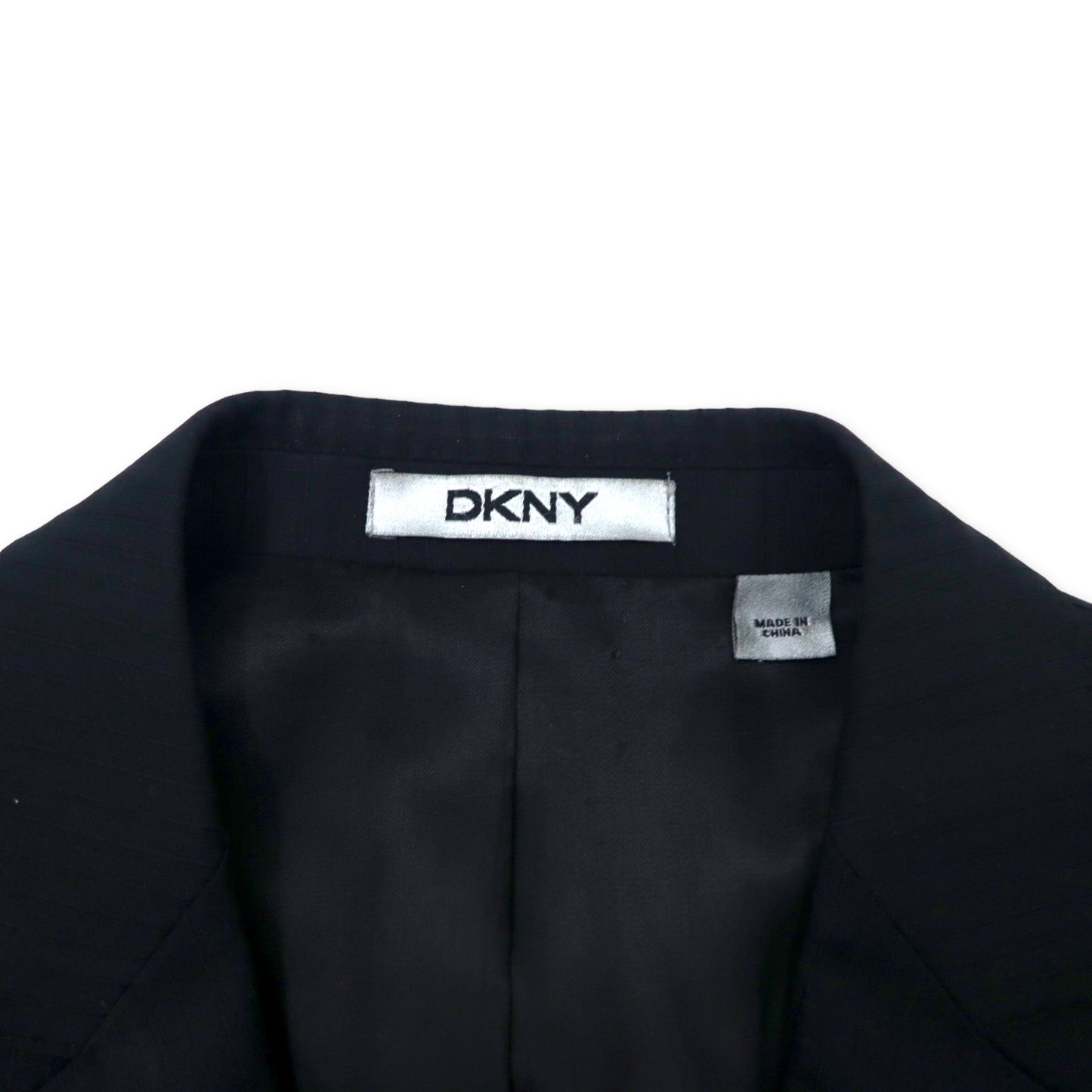 DKNY 2Bスーツ セットアップ 36R ブラック ストライプ ウール