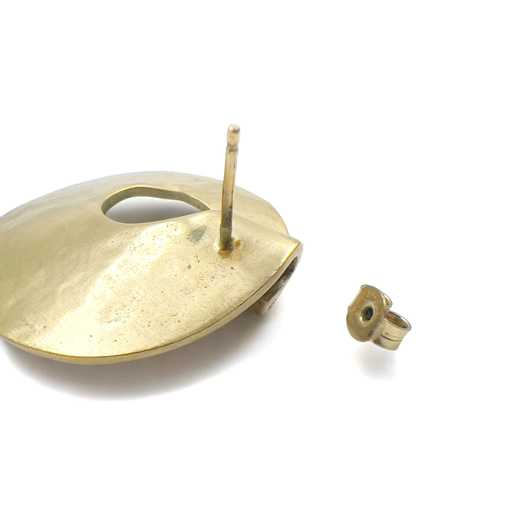 blanciris サークル ピアス ゴールド 鎚目 ハンマーワーク ESTNATION 取扱い