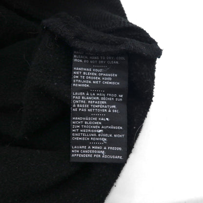 HARLEY DAVIDSON ジップパーカー XL ブラック 短丈 ワンポイントロゴ 刺繍 オーバーサイズ