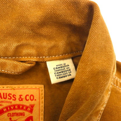 Levi's Duck Work Trucker Jacket, Sunrise, Brown, Size L, A4820-0004