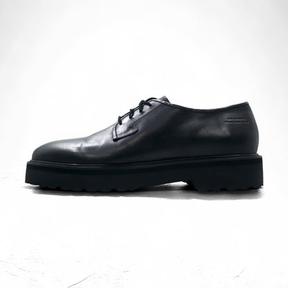 SATURDAYS NYC Plain Toe Dress Shoes 28cm Black Leather Cowhide Ali Black Shoe M22106AL01