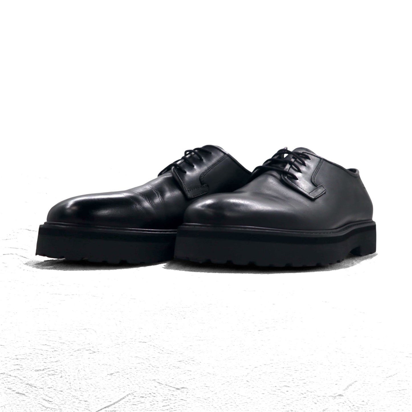 SATURDAYS NYC Plain Toe Dress Shoes 28cm Black Leather Cowhide Ali Black Shoe M22106AL01