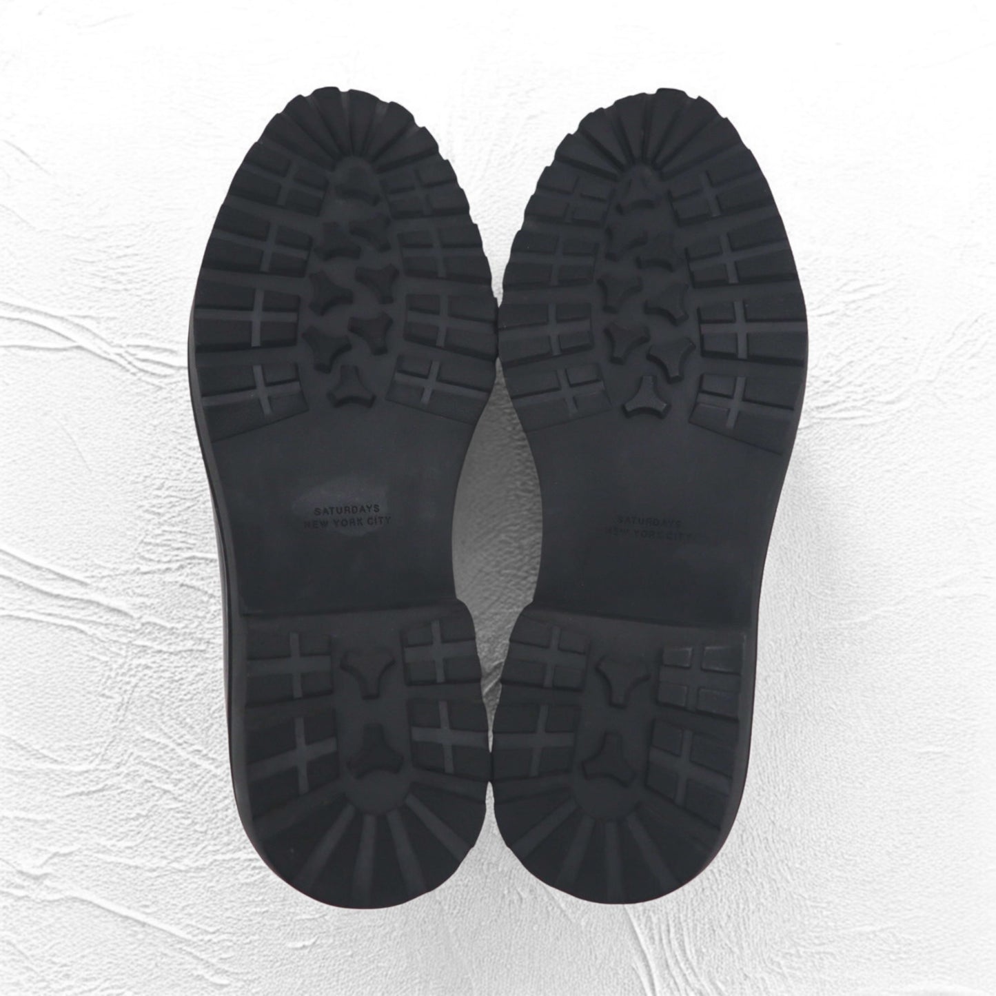 SATURDAYS NYC Plain Toe Dress Shoes 28cm Black Leather Cowhide Ali Black Shoe M22106AL01