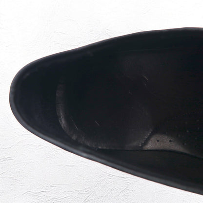 SATURDAYS NYC Plain Toe Dress Shoes 28cm Black Leather Cowhide Ali Black Shoe M22106AL01