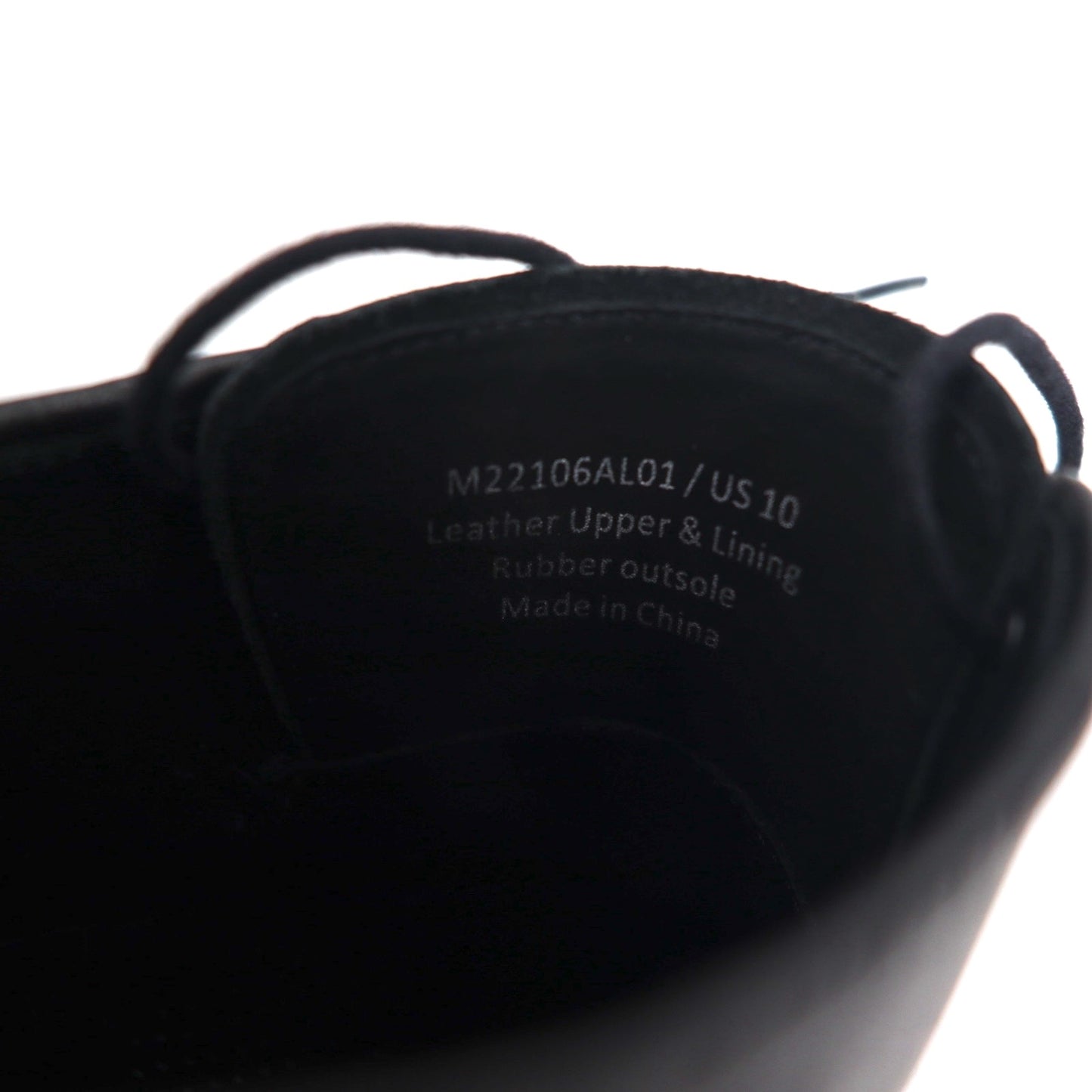 SATURDAYS NYC Plain Toe Dress Shoes 28cm Black Leather Cowhide Ali Black Shoe M22106AL01