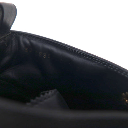 HUGO BOSS ブローグ キャップトゥ ショートブーツ 27cm レザー ラグソール メダリオン 50228355 イタリア製