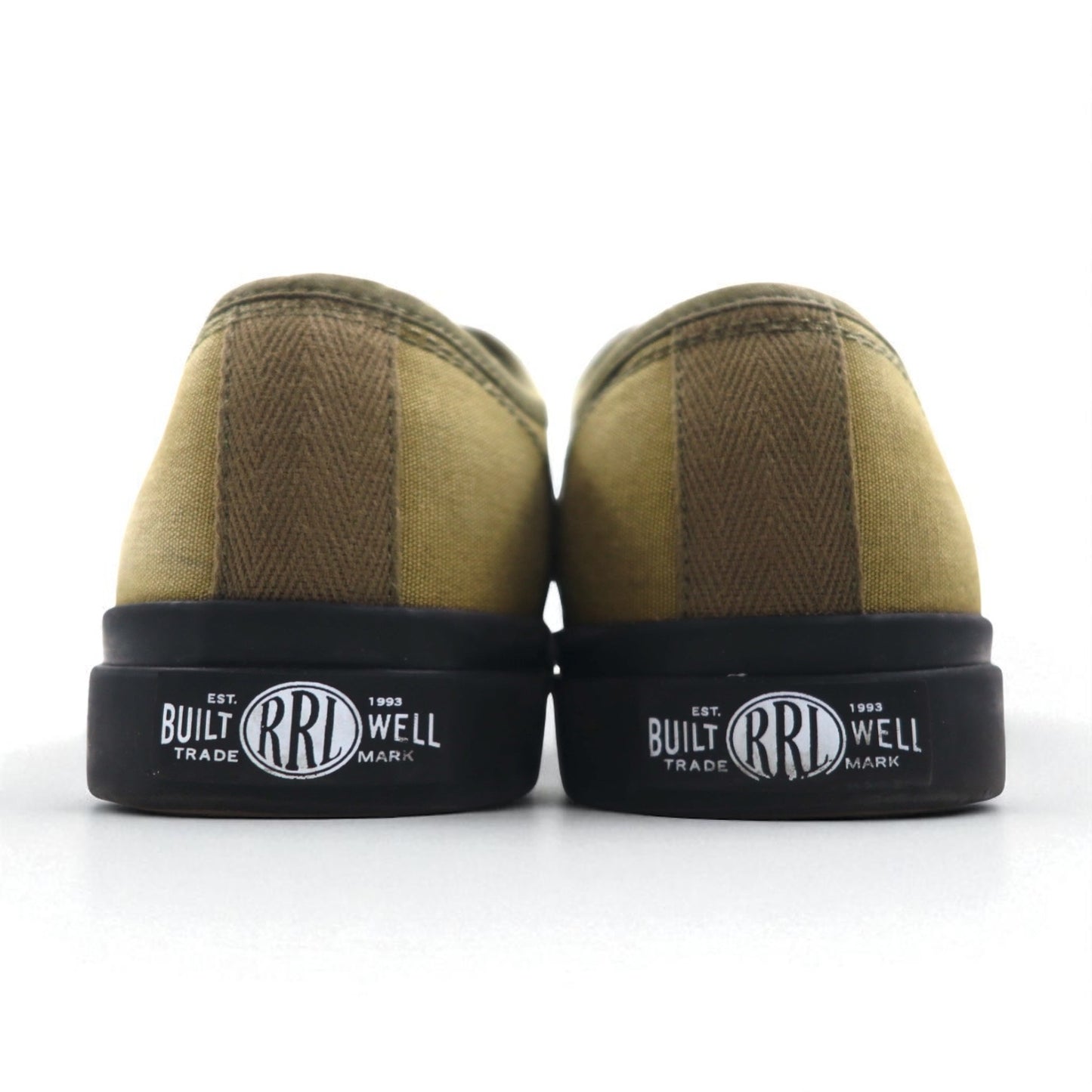 RRL (DOUBLE RL RALPH LAUREN) アーミー トレーニングシューズ スニーカー 27cm カーキ ミリタリー キャンバス F161-RB13-14