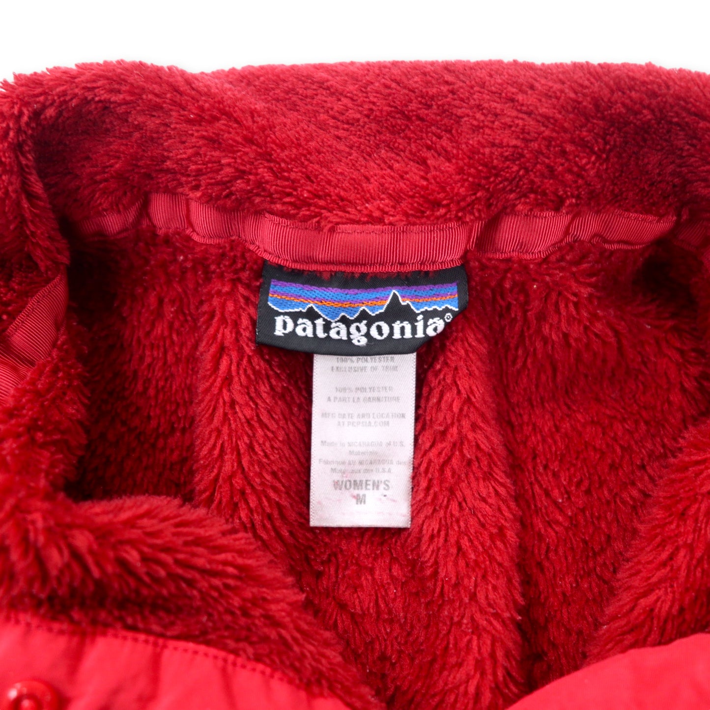 patagonia リツール スナップT フリースジャケット M レッド POLARTEC ポリエステル 25442FA12
