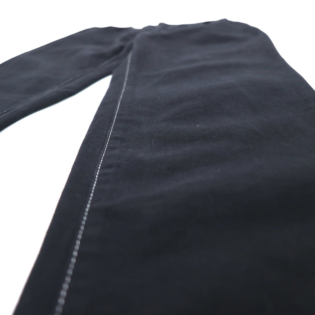 VERSACE JEANS COUTURE イタリア製 ハイウエスト テーパード デニムパンツ M ブラック メデューサ ジッパーフライ