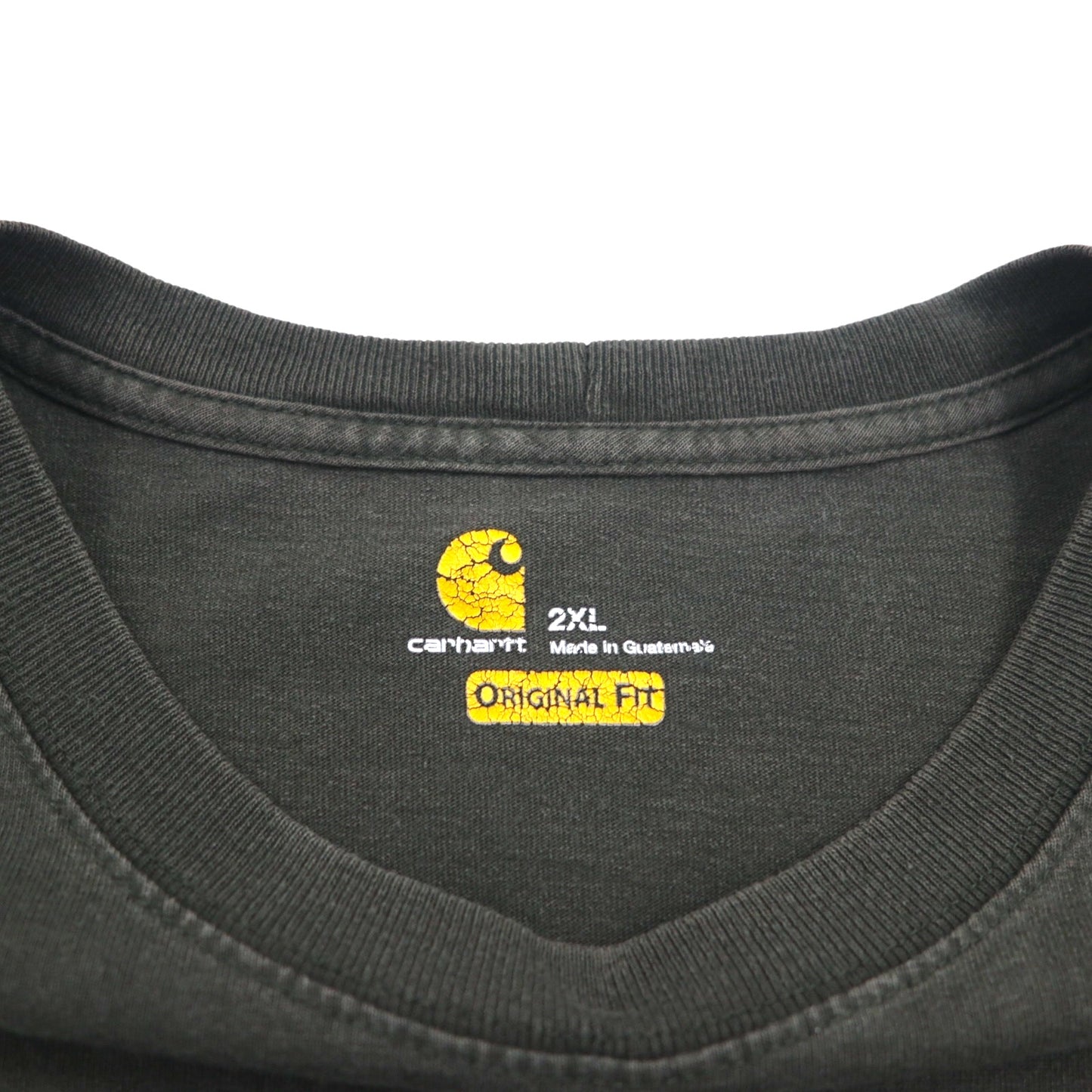 carhartt オリジナルフィット ポケット Tシャツ ポケTee 2XL ORIGINAL FIT カーキ ビッグサイズ