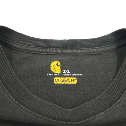 carhartt オリジナルフィット ポケット Tシャツ ポケTee 2XL ORIGINAL FIT カーキ ビッグサイズ