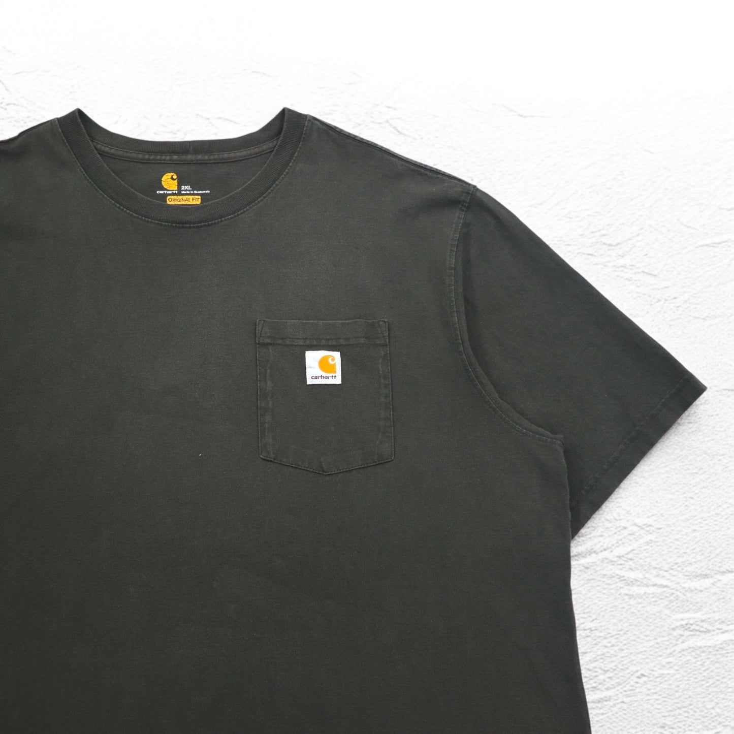 carhartt オリジナルフィット ポケット Tシャツ ポケTee 2XL ORIGINAL FIT カーキ ビッグサイズ
