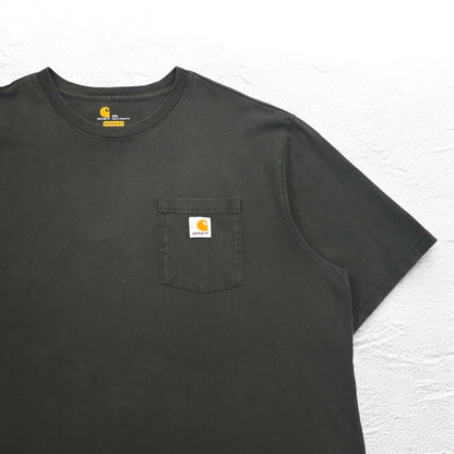 carhartt オリジナルフィット ポケット Tシャツ ポケTee 2XL ORIGINAL FIT カーキ ビッグサイズ