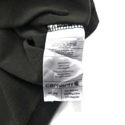carhartt オリジナルフィット ポケット Tシャツ ポケTee 2XL ORIGINAL FIT カーキ ビッグサイズ