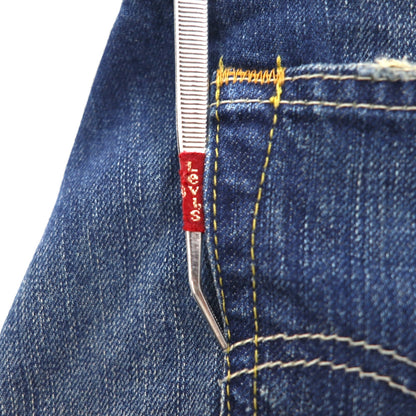 Levi's 503 Short Denim Pants, Size L, Indigo with Distressed Leather Patches, SP503-0019