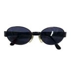 FENDI イタリア製 オーバル サングラス シルバー ベッコウ メタル ペカンロゴ SL7166 51 584