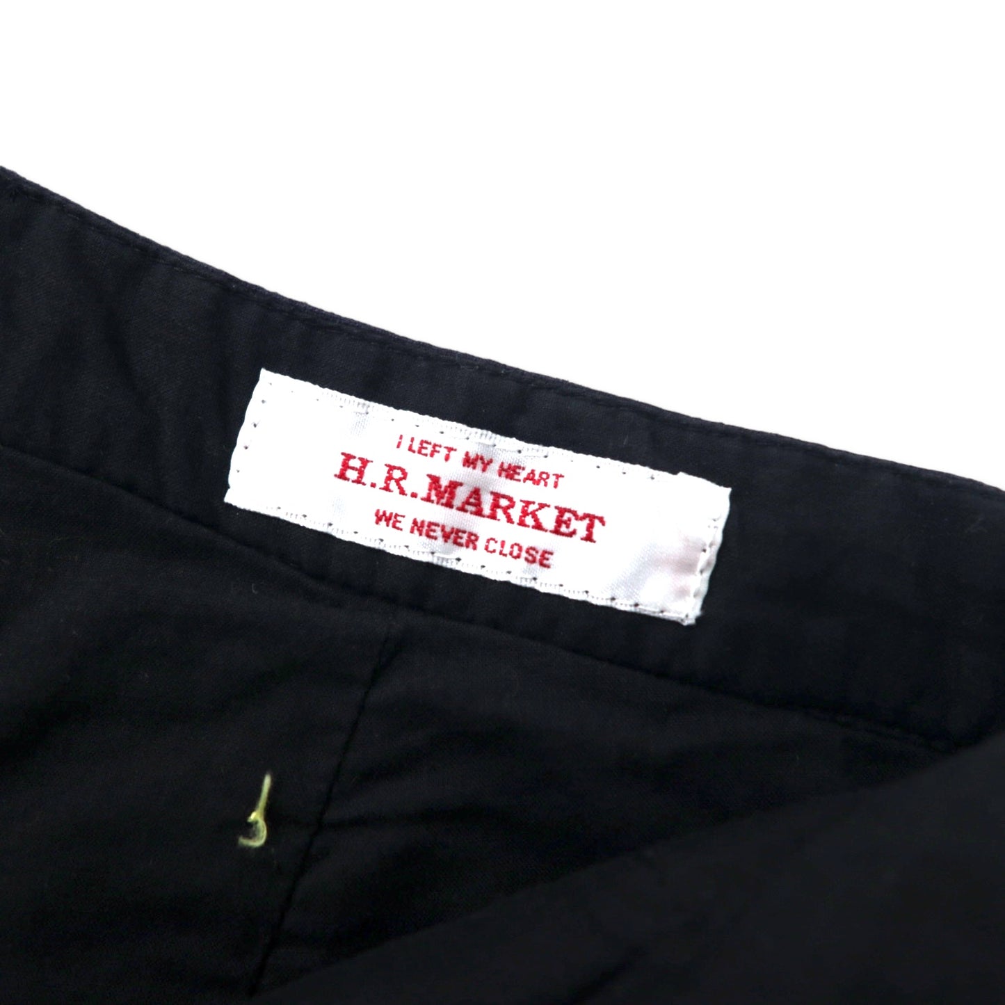 H.R.MARKET 星刺繍 ハーフパンツ ショーツ 2 ブラック コットン 未使用品