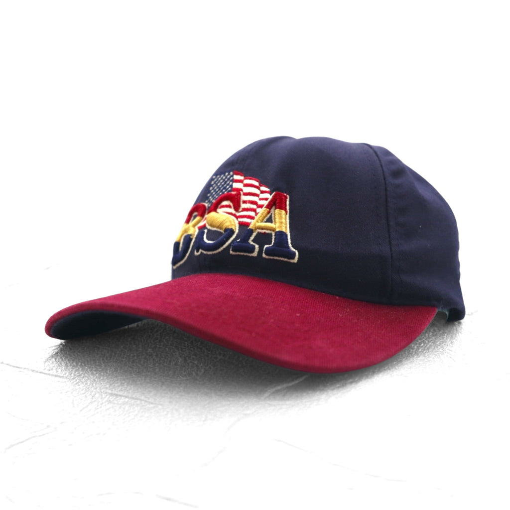 USA製 90年代 BSA ボーイスカウト バイカラー ベースボールキャップ FREE ベルト 星条旗 Boy Scouts of America
