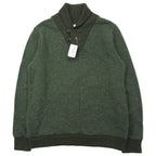 日本然リトテ-古着オンライン-BLUE / BLUE ショールカラー スウェット ONE カーキ コットン カラーネップ 日本製 未使用品-BLUE / BLUE Shawl collar Sweatshirt ONE Khaki Cotton collar NEP Japan Made Unused