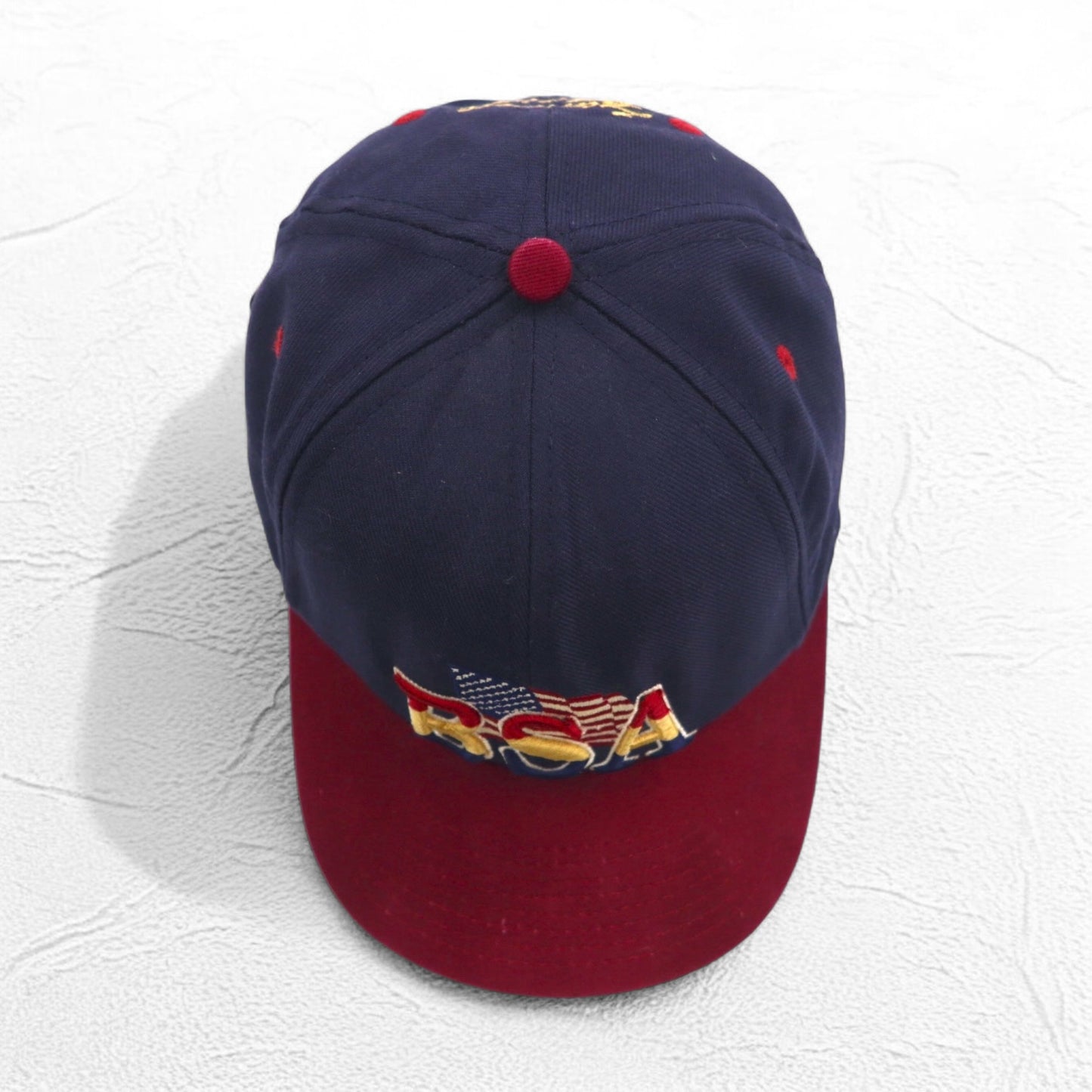 USA製 90年代 BSA ボーイスカウト バイカラー ベースボールキャップ FREE ベルト 星条旗 Boy Scouts of America