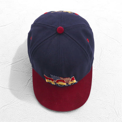 USA製 90年代 BSA ボーイスカウト バイカラー ベースボールキャップ FREE ベルト 星条旗 Boy Scouts of America