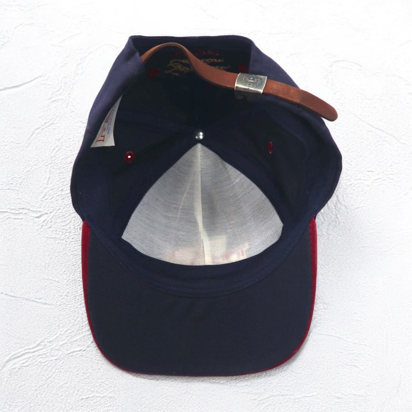 USA製 90年代 BSA ボーイスカウト バイカラー ベースボールキャップ FREE ベルト 星条旗 Boy Scouts of America