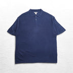 DOCKERS (Levi's) 90s Short Sleeve High Gauge Jacquard Knit Polo Shirt 2XL Navy EXACT