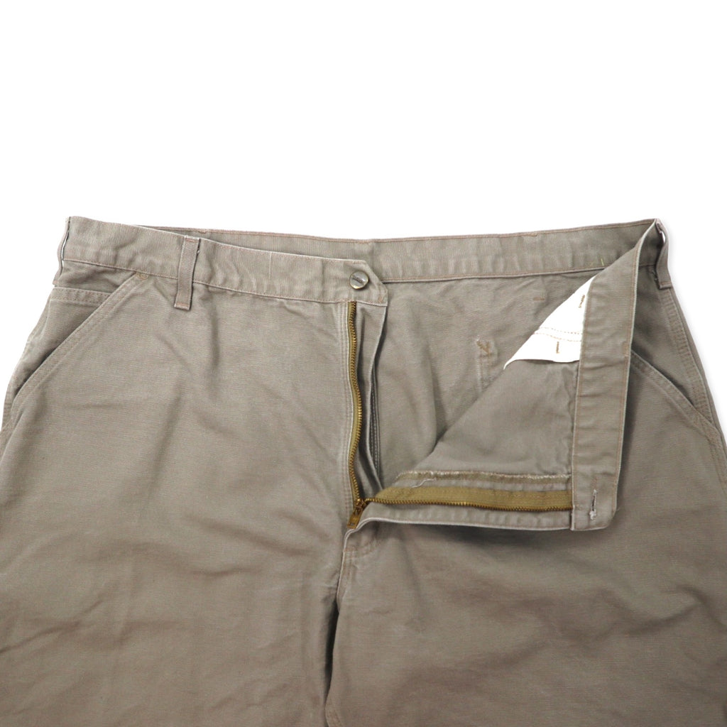 Carhartt Duck Work Shorts Painter Shorts 42 Khaki Cotton WASHED DUCK WORK SHORT B25