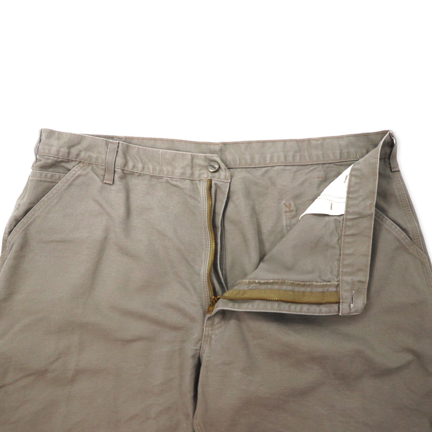 Carhartt Duck Work Shorts Painter Shorts 42 Khaki Cotton WASHED DUCK WORK SHORT B25