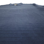 DOCKERS (Levi's) 90s Short Sleeve High Gauge Jacquard Knit Polo Shirt 2XL Navy EXACT