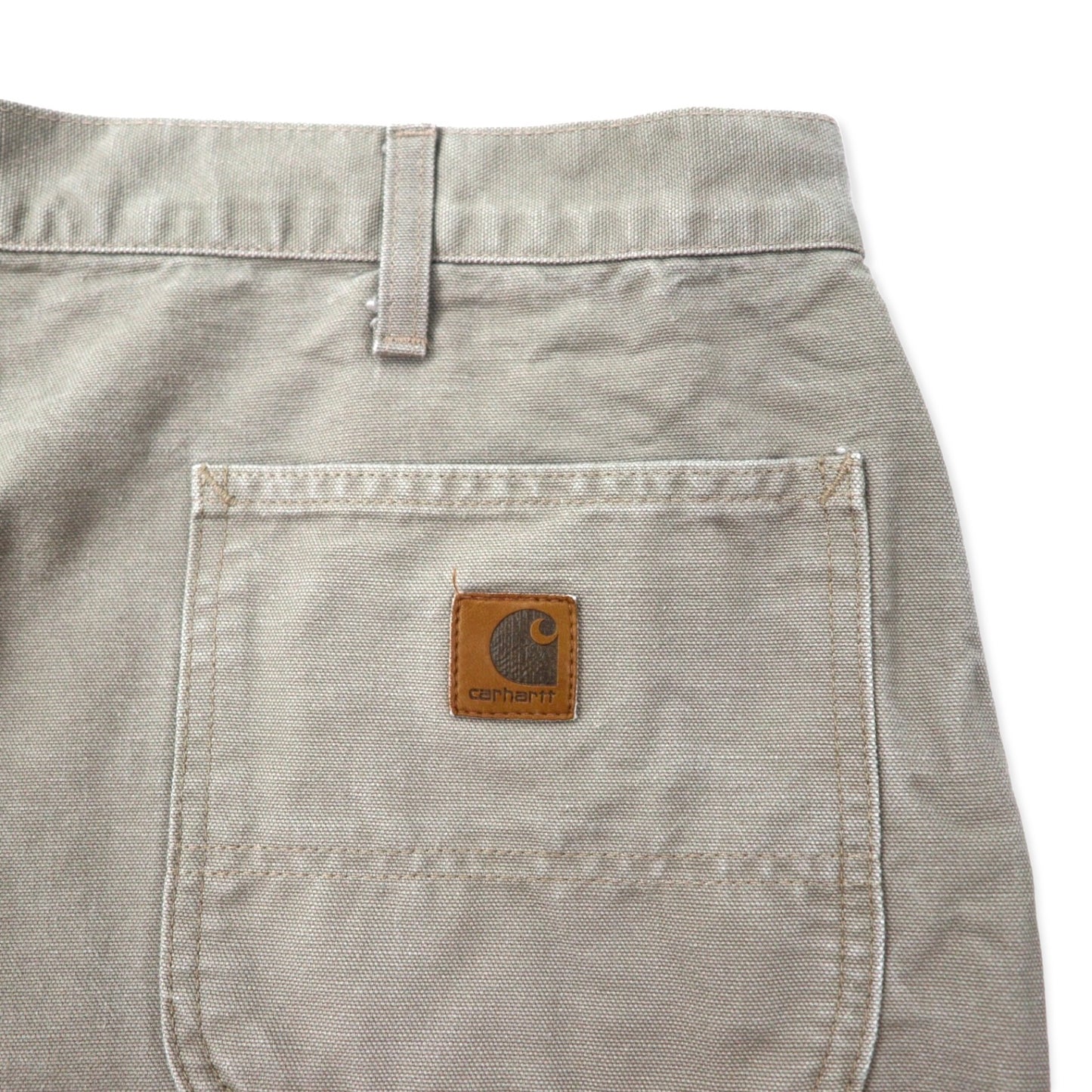 Carhartt ダック ワークショーツ ペインター ハーフパンツ 42 カーキ コットン WASHED DUCK WORK SHORT B25