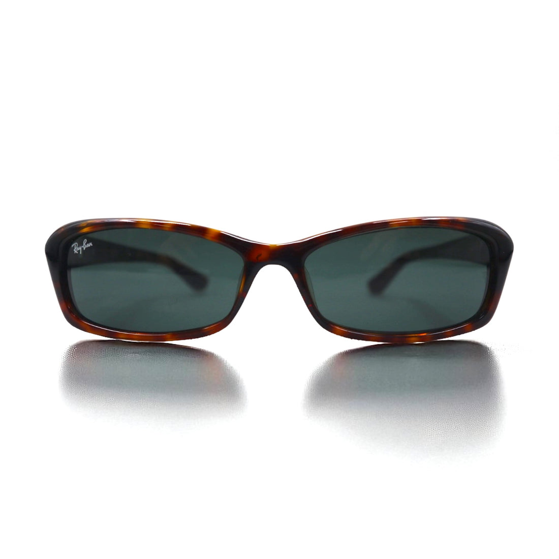Ray-Ban Square Rectangle Sunglasses, Brown Tortoiseshell, RB2163, 1060/71, 59-15, 140mm, 3N