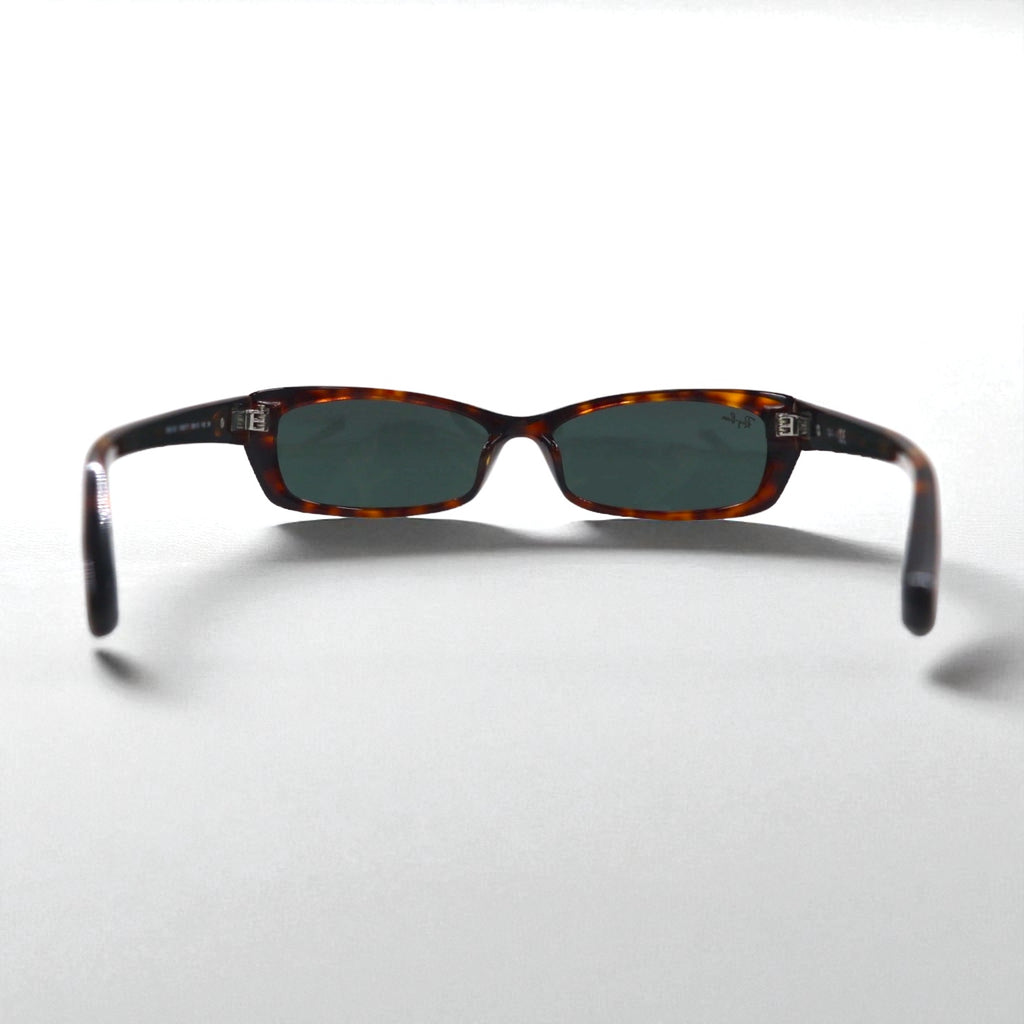 Ray-Ban Square Rectangle Sunglasses, Brown Tortoiseshell, RB2163, 1060/71, 59-15, 140mm, 3N