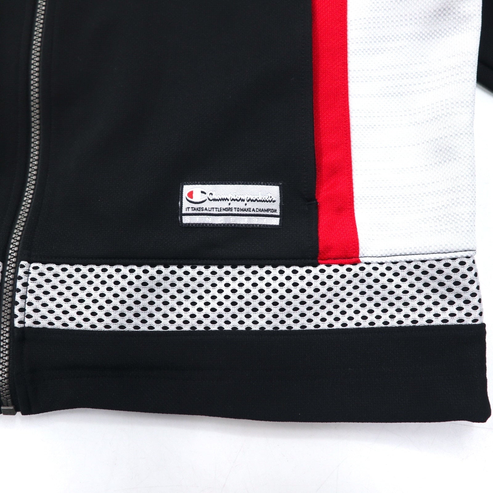 Champion products 90年代 トラックジャケット ジャージ M ブラック ワンポイントロゴ刺繍