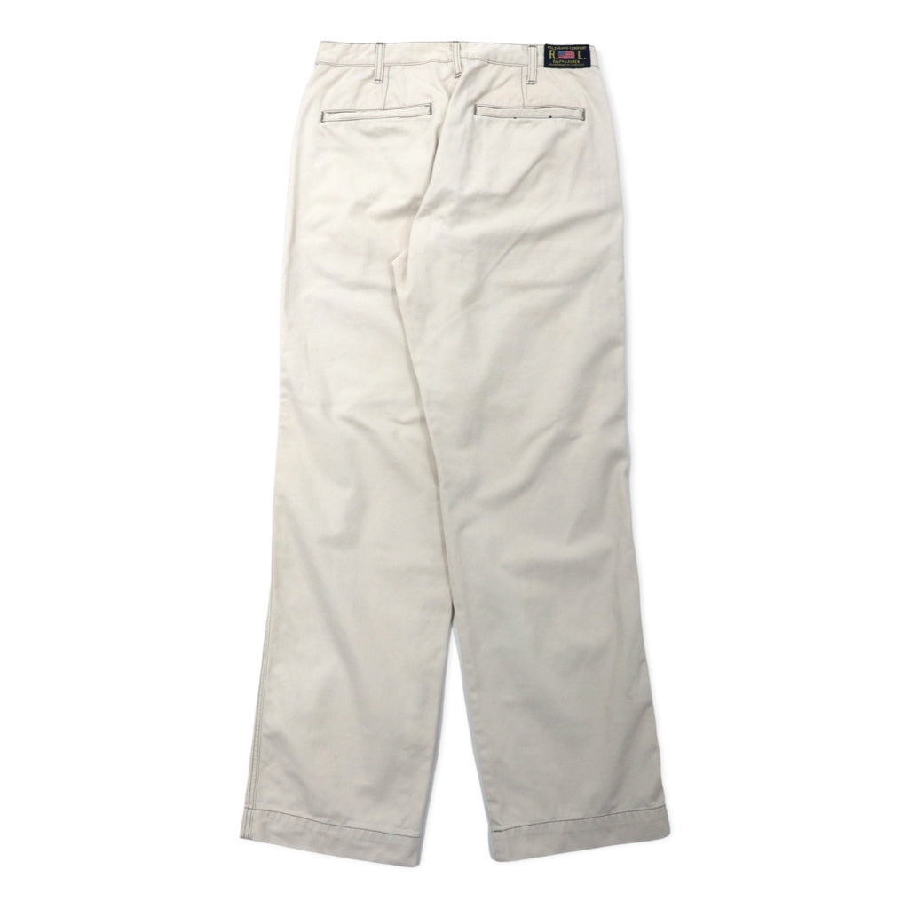 POLO JEANS COMPANY RALPH LAUREN 90年代 チノパンツ 78-94 ベージュ コットン