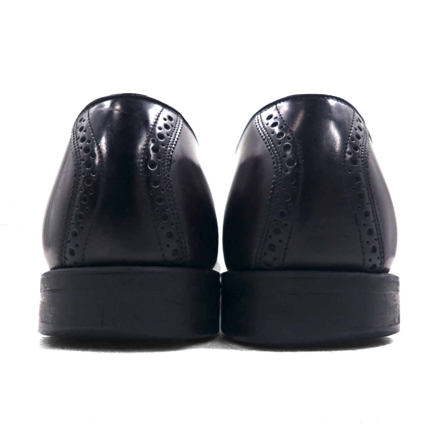 Johnston & Murphy クォーターブローグ ドレスシューズ 28cm ブラック レザー メダリオン 内羽根 93530